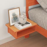  Krevet s okvirima i noćnim ormarićima Voštano smeđa 90 x 190 cm | shoptok.hr