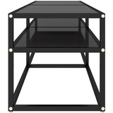 TV ormarić crni 140 x 40 x 40,5 cm od kaljenog stakla | shoptok.hr