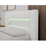 ELTAP Krem tapecirani bračni krevet s prostorom za odlaganje s podnicom 160x200 cm Lamica – | shoptok.hr
