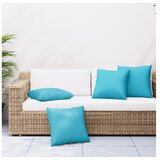 vidaXL Okrasne blazine 4 kosi turkizne 60x60 cm blago | Shoptok.si