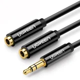 AUX M na 2xAUX F kabl 25cm AV134 crni ( 20816 )