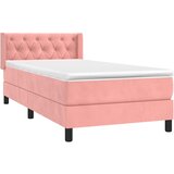 Box spring krevet s madracem ružičasti 80 x 200 cm baršunasti | shoptok.hr