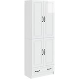  Set ormara 2 kom. Bijela visokog sjaja Konstruirano drvo - Visoko sjajno bijela | shoptok.hr