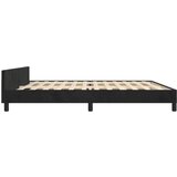  Za krevet s uzglavljem crni 200x200 cm baršunasti | shoptok.hr