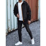 DStreet Men's transitional quilted jacket with hood black | Eponuda.ba