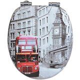Poseidon wC daska London Bus (Samospuštajuća, MDF, Siva-crvena) Cijene