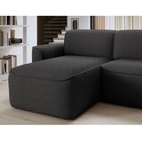 ELTAP Antracitno siva kutna garnitura od bouclé tkanine (s lijevim kutom/s ležaljkom) Ume – | shoptok.hr