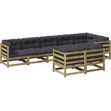  8-dijelni set vrtnih sofa s jastucima od impregnirane borovine | shoptok.hr