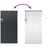 vidaXL Zavjesa za prozor sa zavjesama Ostalo Crna 110 x 220 cm Aluminij | shoptok.hr