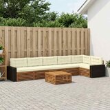  Set vanjskih sofa 7 pcs Prirodna i krem 79 x 79 x 37 cm | shoptok.hr
