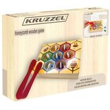 Kruzzel drvena igra Uhvati pčelu, saće sa 7 pčela i pincetom | shoptok.hr