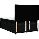  Krevet s oprugama i madracem crni 140 x 190 cm od tkanine | shoptok.hr