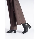 Sergio Leone Women&#039;s black ankle boots on a heel cijene