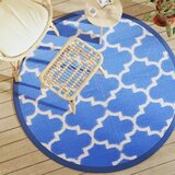 vidaXL Zunanja preproga modra Ø160 cm PP | Shoptok.si