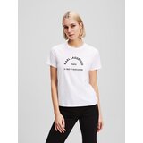 Karl Lagerfeld Majica 'Rue St-Guillaume' crna / bijela | shoptok.hr