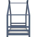  Okvir za dječji krevet od masivne borovine sivi 80 x 160 cm | Eponuda.com
