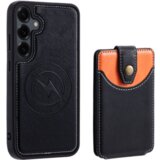 Chameleon Gumiran magnetni ovitek z žepkom (TPUL Chester + Pocky) za Samsung Galaxy S25, črn | Shoptok.si
