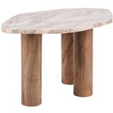 Leitmotiv Stranska mizica z mizno ploščo v marmornem dekorju 50x75 cm Organic – | Shoptok.si