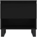 vidaXL klubska mizica črna 50x46x50 cm inženirski les | Shoptok.si