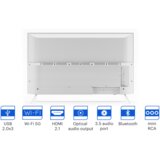  Monitor 43', UHD, Android TV 11, White, 3840x2160, 60 Hz, Sound by JVC, 2x12W, 53 kWh/1000h , BT5.1, HDMI ports 4, 24 months - 43U750NW | Shoptok.si