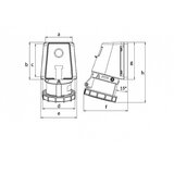  utičnica zidna uko-uto bemis IP67 16A 3P+E+N 380V BC1-1505-7535 | Eponuda.com