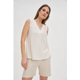 Marisse Ecru V-Neck Top | ePonuda.com