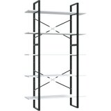 vidaXL ormarić za knjige s 5 razina bijeli 100x30x175 cm od iverice | shoptok.hr