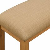  Klupa za blagovanje 95 x 32 x 45 cm Čvrsto Hrastovo Drvo Bež | Eponuda.com