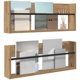  Polica za časopise Zidne 2 pcs Umjetnički hrast 80 x 12 x 30 cm | shoptok.hr