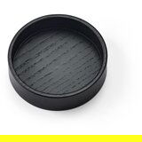 LIND DNA Črna dekorativna lesena škatla za shranjevanje ø 11x3 cm Circle S – | Shoptok.si