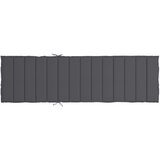  Jastuk za ležaljku antracit 200 x 60 x 3 cm od tkanine Oxford | shoptok.hr
