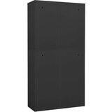  Pisarniška omara antracitna 90x40x180 cm jeklo, (20620476) | Shoptok.si