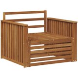  2 Komad Sofa s naslonima Čvrsto drvo akacije Prirodna - Prirodna Vučna šina | shoptok.hr