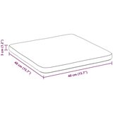  Jastučići za sjedenje 4 pcs Žuta 40 x 40 x 3 cm Baršun | shoptok.hr