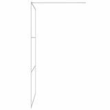 Pregrada za tuš srebrna 115 x 195 cm s prozirnim staklom ESG | shoptok.hr