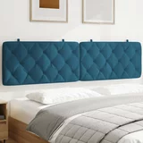 Jastuk za uzglavlje plavi 200 cm baršunasti