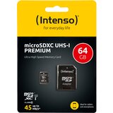 Intenso 64GB microSDXC UHS-I Class 10 Premium spominska kartica | Shoptok.si