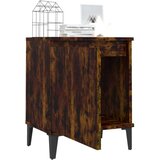  Nočna omarica z nogami 2 kosa dimljeni hrast 40x30x50 cm, (20733387) | Shoptok.si