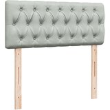 Box spring krevet s madracem svjetlosivi 120x200 cm baršunasti | shoptok.hr