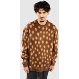 Santa Cruz Jaguar Knit Crew Pullover brown | shoptok.hr
