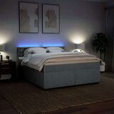 vidaXL Krevet s oprugama i madracem svjetlosivi 180x200 cm od tkanine | shoptok.hr