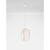 Nova Luce Bijela metalna viseća svjetiljka s tekstilnim sjenilom ø 30 cm Pierida – | shoptok.hr