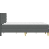  Okvir kreveta s madracem Tamno siva tkanina - Tamno siva 140 x 200 cm | shoptok.hr