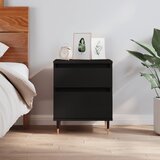 vidaXL Noćni ormarić crni 40x35x50 cm od konstruiranog drva Cijene