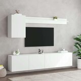  Komplet TV omaric 5-delni bel inženirski les, (20977741) | Shoptok.si