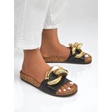 Resti Royalfashion Black women's flip-flops with Sofig decoration | ePonuda.com