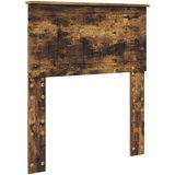  Krevetna konstrukcija Dimljeni hrast i srebrna 75 x 190 cm | shoptok.hr