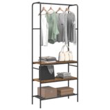  Stalak za odjeću s policama Staro drvo 77 x 30 x 171 cm | shoptok.hr