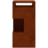  Kamin Smeđa 50 x 50 x 100 cm Čelik otporan na vremenske uvjete | shoptok.hr