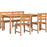  4-dijelni vrtni blagovaonski set od masivne tikovine | shoptok.hr